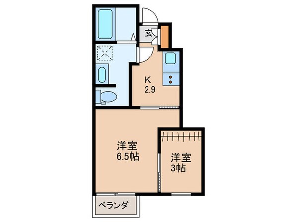 CASA上津の物件間取画像